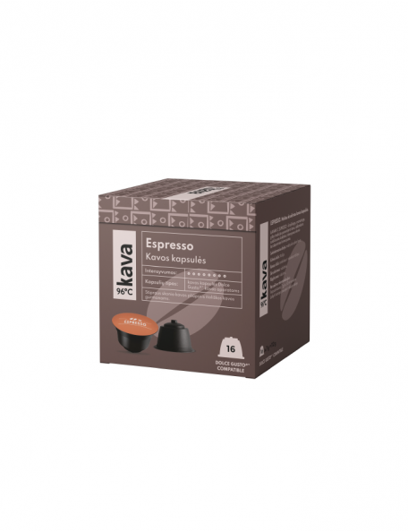 Kavos kapsulės KAVA96°C, Espresso Dolce Gusto® aparatui, 16 vnt.