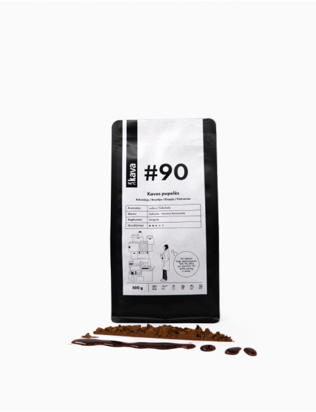 Kavos pupelės KAVA96°C, Nr.90, 500 g, Kolumbija, Brazilija, Etiopija, Vietnamas