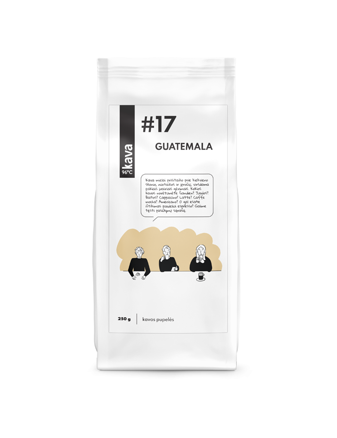 Skrudintos kavos pupelės KAVA96 Nr.17, Guatemala (SHB) 250g