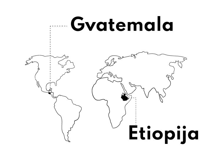 Kava Gvatemala Etiopija